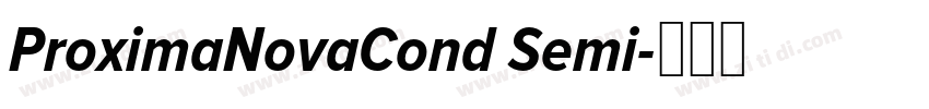 ProximaNovaCond Semi字体转换
